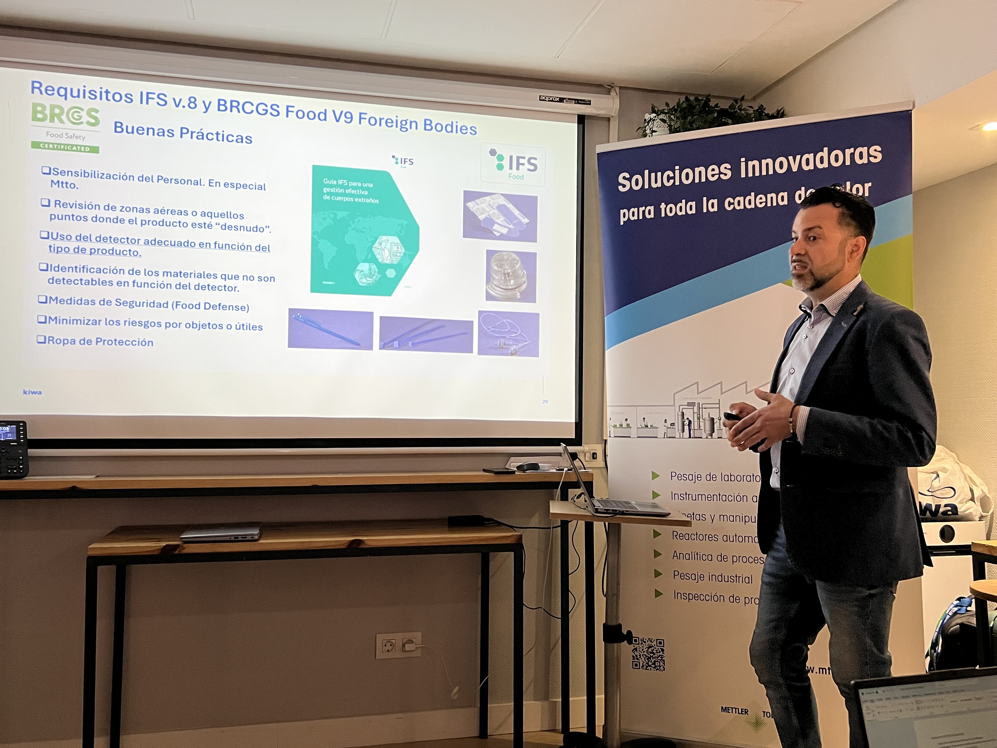 Alberto G�mez Garc�a, Sales Representativa Food, Feed & Agriculture de Kiwa Espa�a en un momento de su intervenci�n