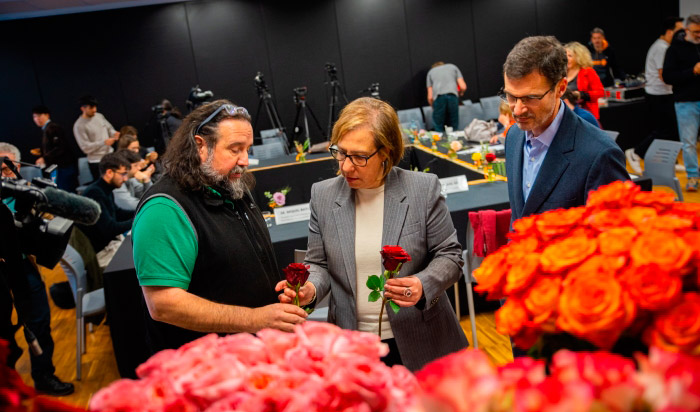 Presentaci�n en Mercabarna-flor