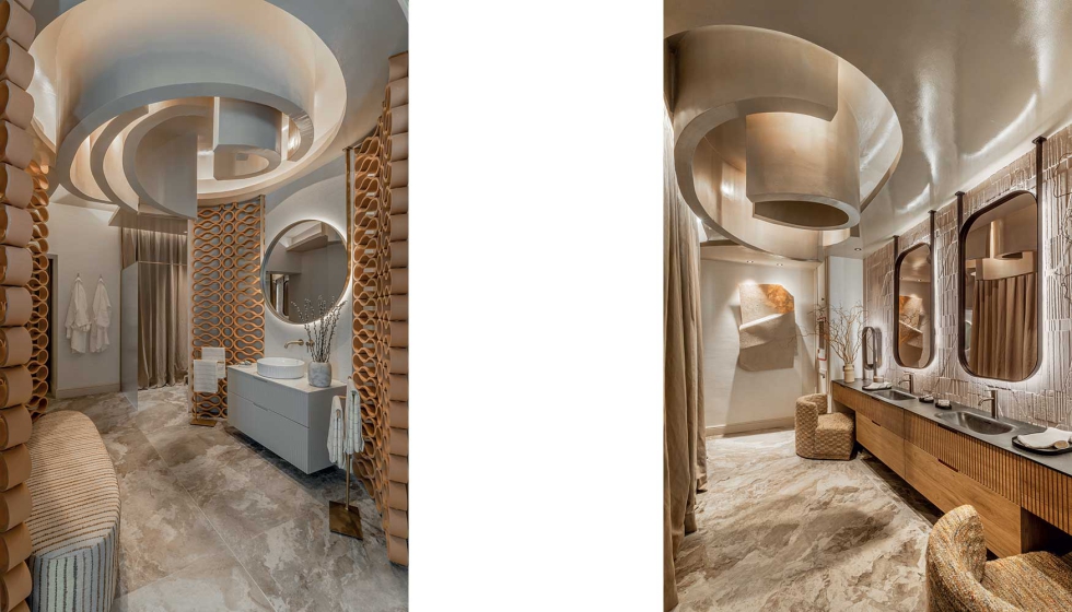 Los dos espacios de Viter/Lape�a mantienen un mismo hilo conductor para redescubrir la belleza de la sencillez. Fotos: Jordi Canosa...