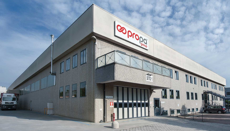 Planta industrial de Propa Group, donde se desarrollan y producen soluciones de embalaje para aplicaciones industriales