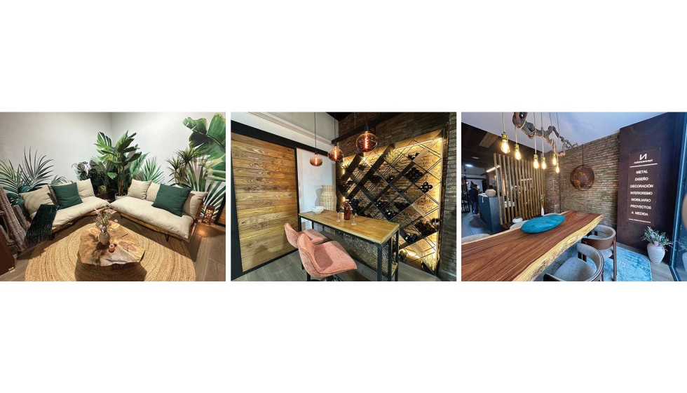 Im�genes del espectacular showroom de Naian Concept que cuenta con piezas naturalizadas...