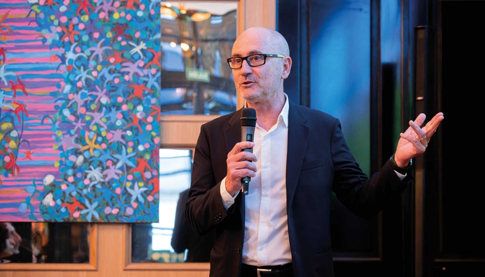 Joaquim Solana, Cluster Manager de Ambit, durante su intervenci�n en la presentaci�n de interihotel MAD26