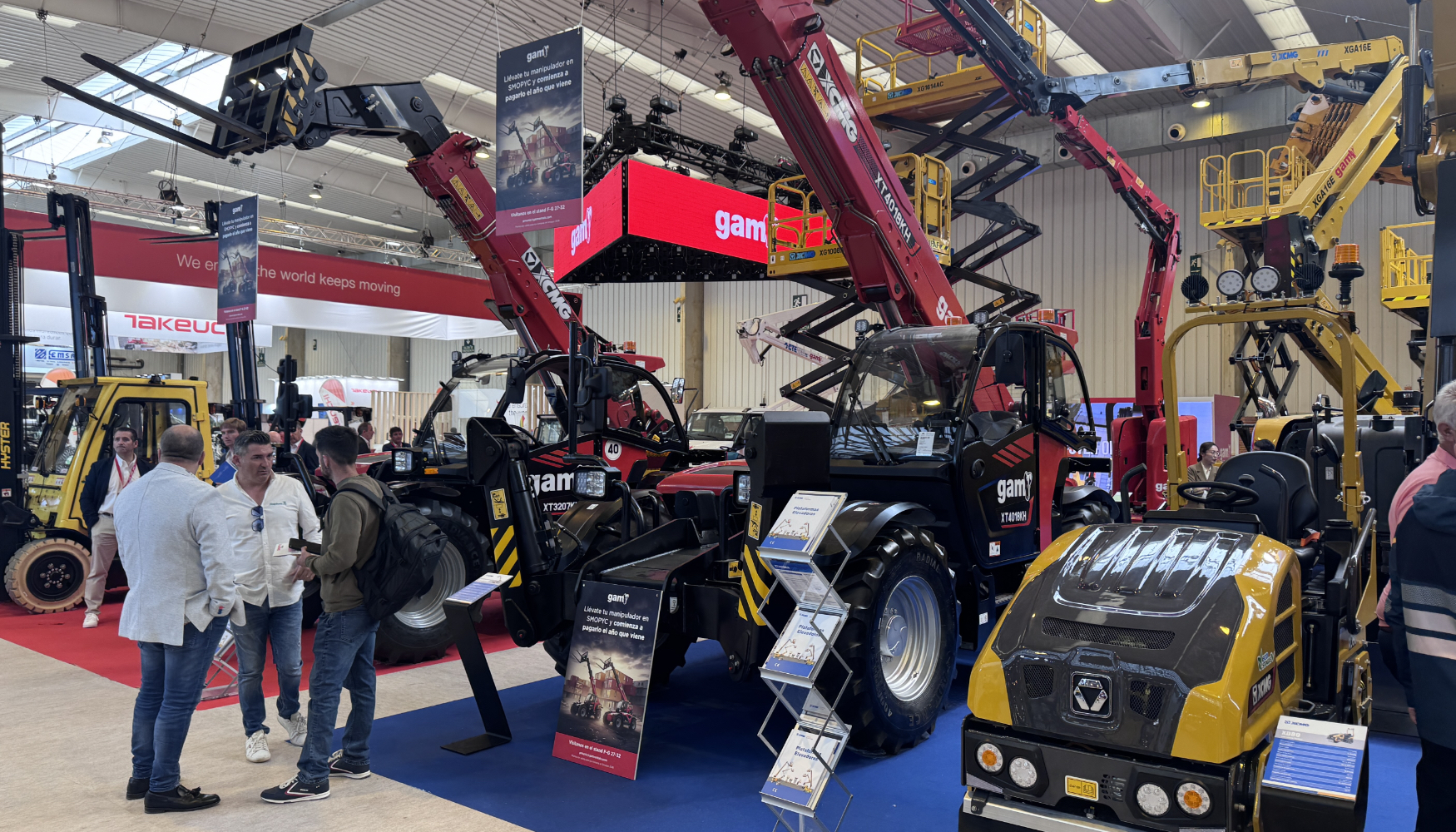 En primer t�rmino, los dos manipuladores telesc�picos XCMG presentados por GAM en Smopyc 2026