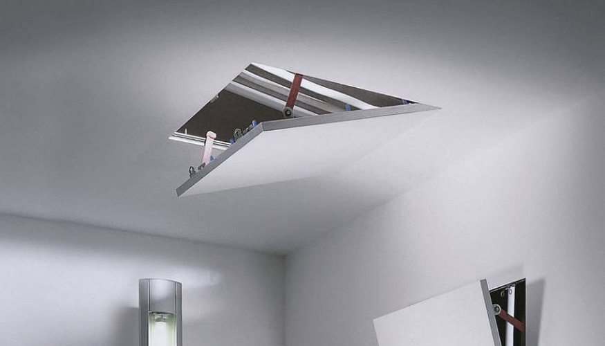 Para las tiras LED en foseados es muy frecuente ubicar las fuentes de alimentaci�n en trampillas registrables en los falsos techos...