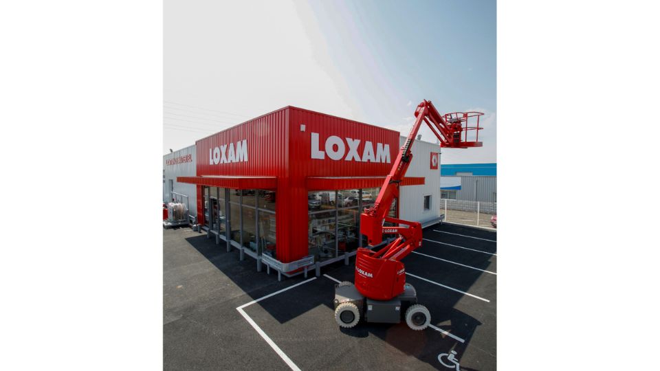 Fachada da nova delega��o da LOXAM Iberia em Sagunto