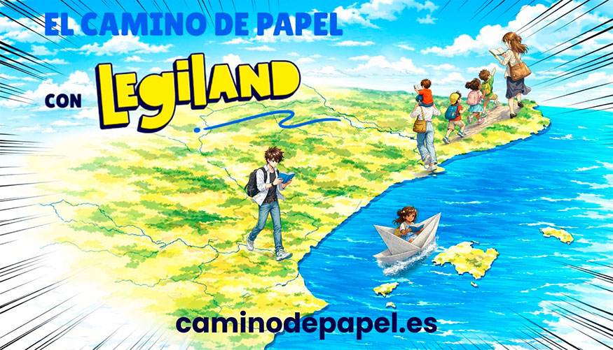 El 'Camino del papel' es un reto colectivo de lectura que transforma las p�ginas le�das por la comunidad lectora de Legiland en distancia real sobre...