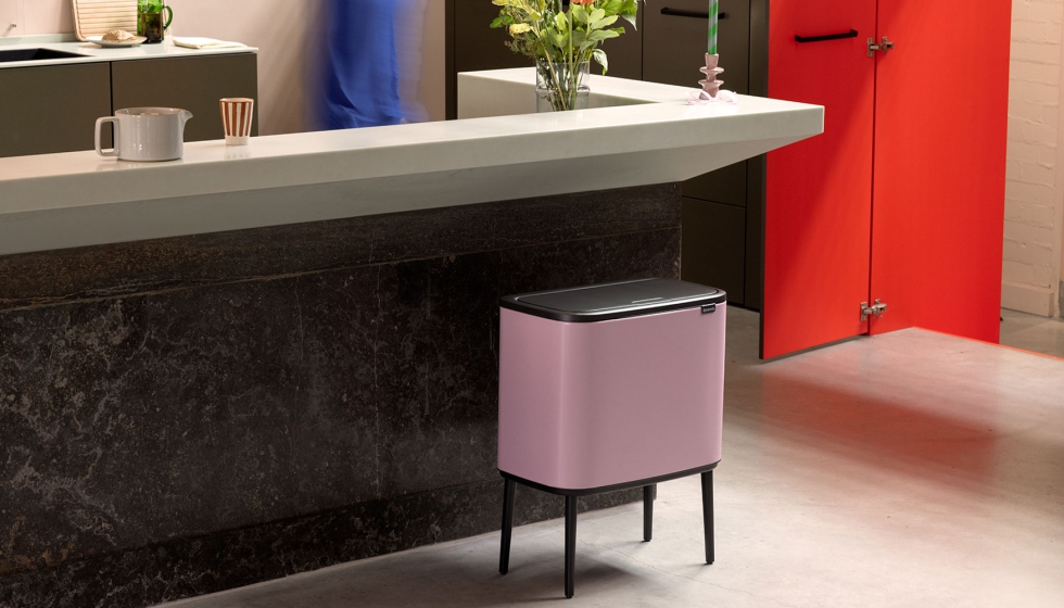 Cubo Bo Touch Bin 11+23L de Brabantia en el nuevo color Lilac Pink