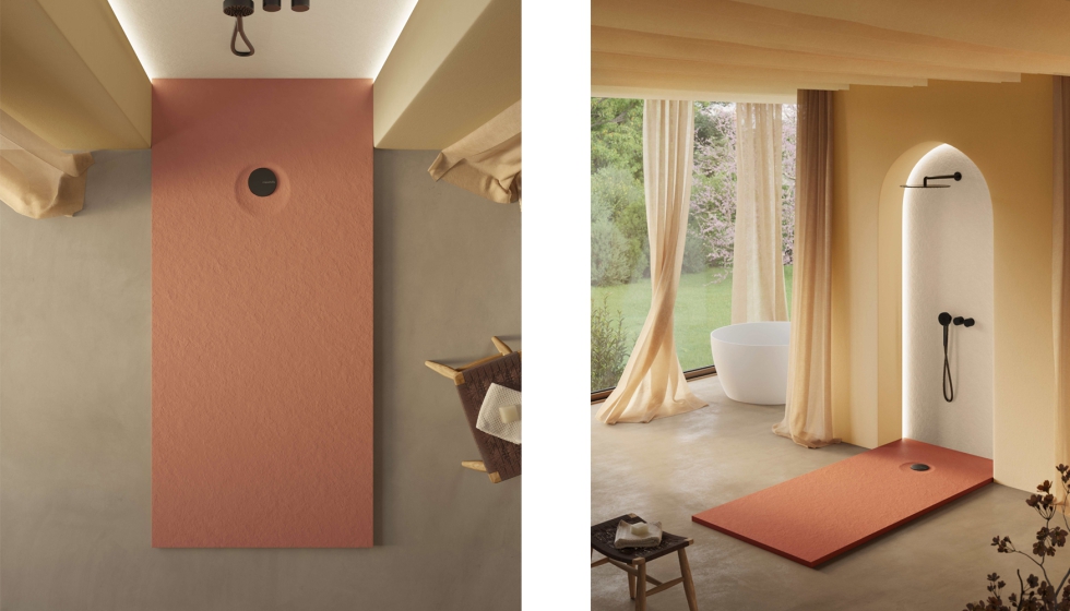 Livo Slate interpreta la naturaleza desde la materialidad y la geometr�a, con una superficie, inspirada en la textura de la pizarra...