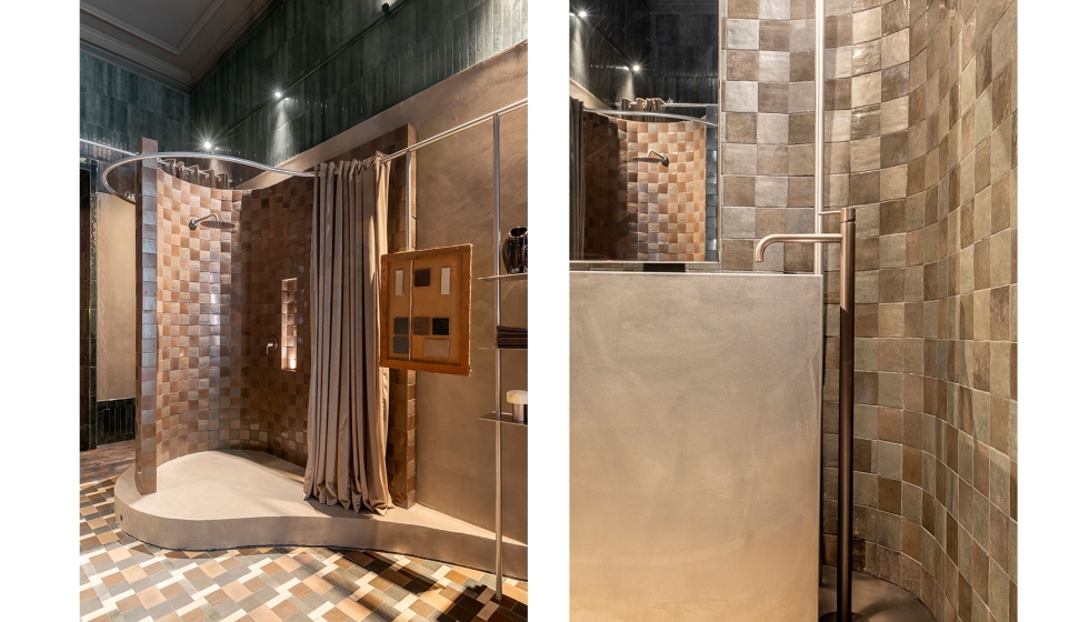 Las grifer�as de la ducha y la zona de lavamanos son de la firma Tres