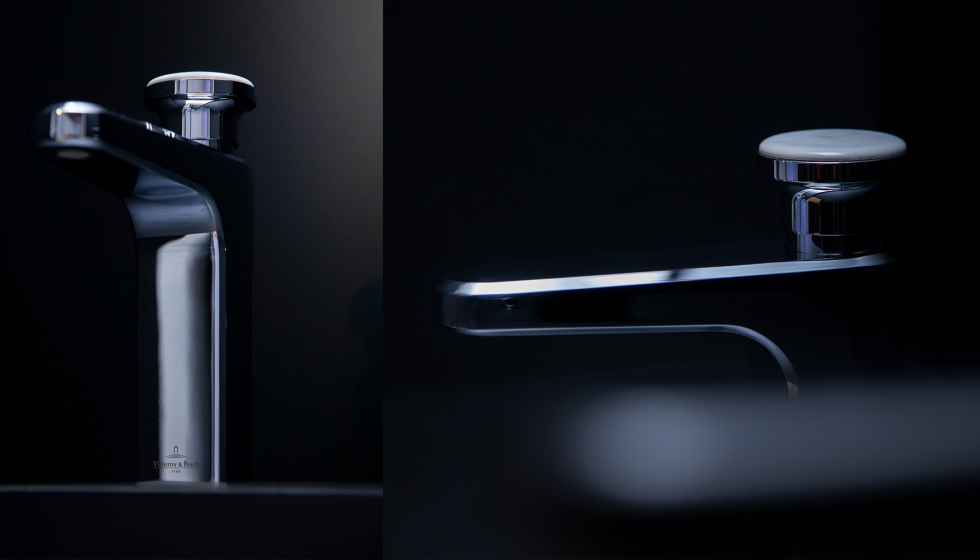 Vea � colecci�n de grifer�a de Christian Haas, disponible en cromo y negro mate con insertos cer�micos opcionales. (Disponible)...