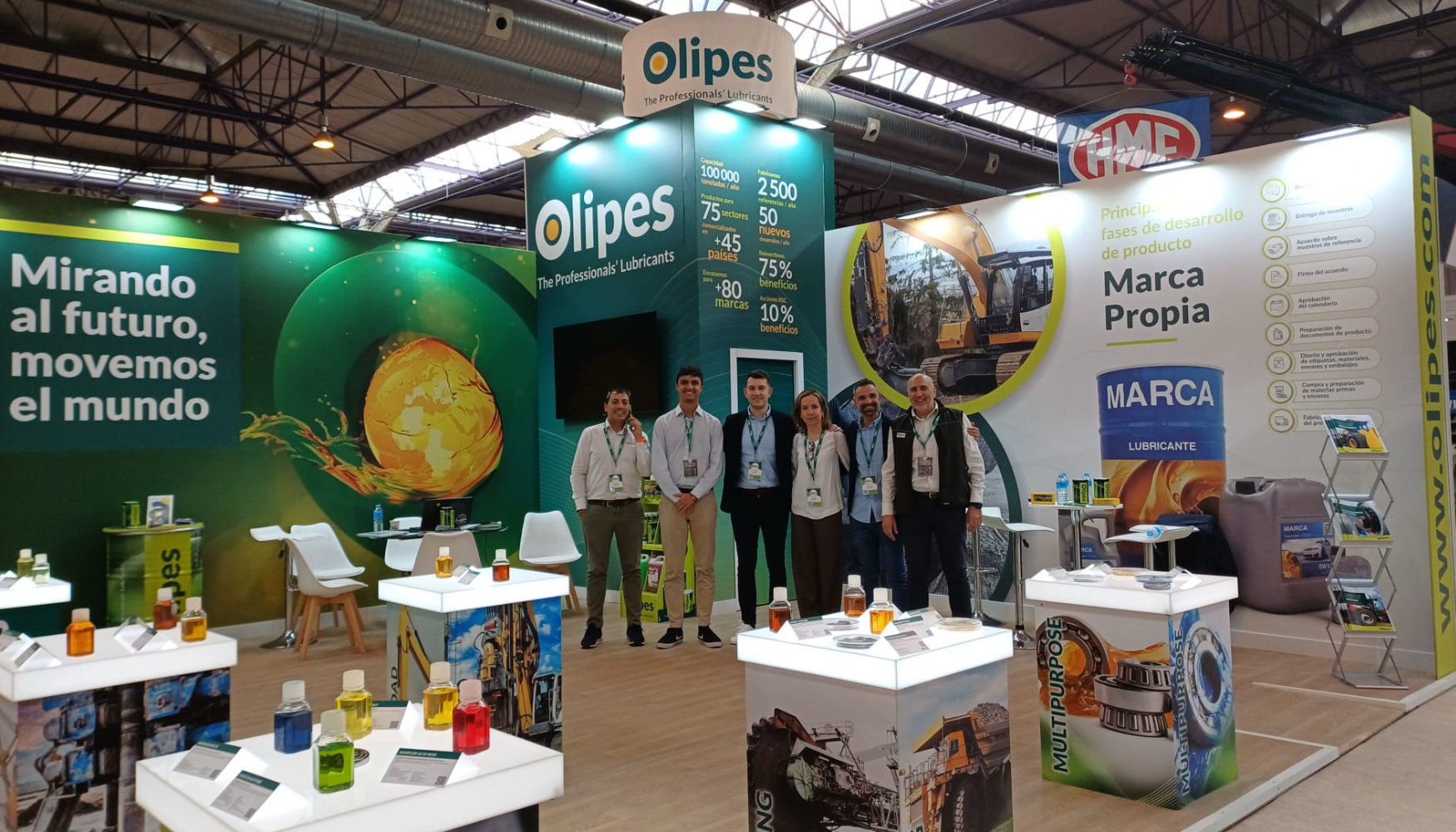 Equipo Olipes en el stand de Smopyc 2026