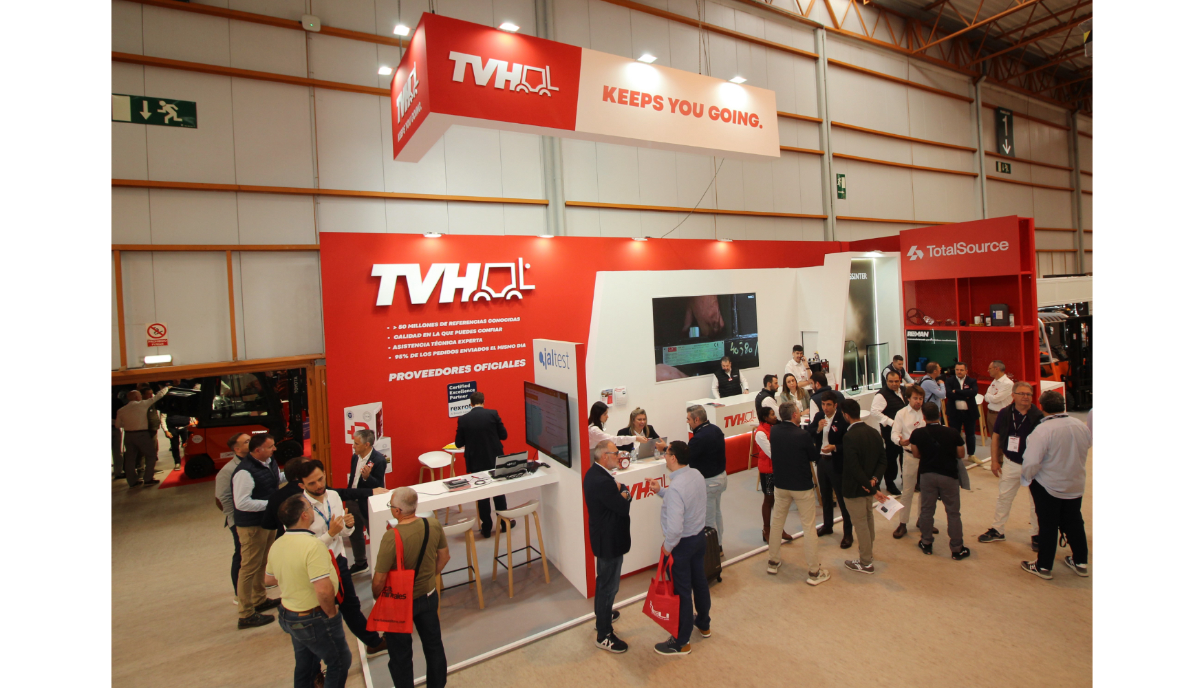 El stand de TVH en el pabell�n 2 de Feria de Zaragoza goz� de una notable asistencia de profesionales durante la celebraci�n de Smopyc 2026...