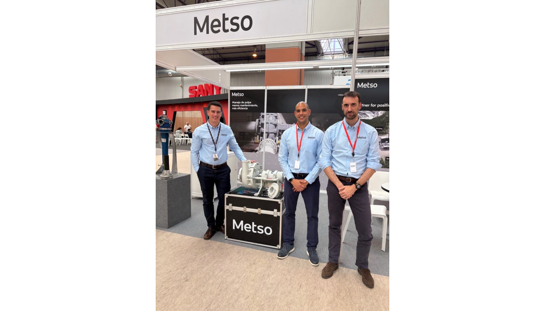 Las bombas de Metso fueron grandes protagonistas del stand de la compa��a en Smopyc 2026