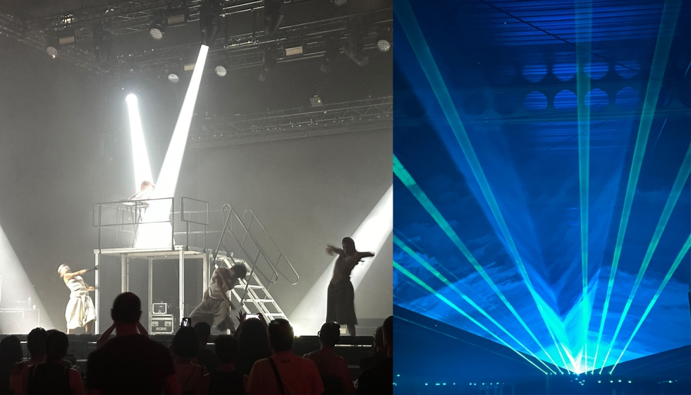 Dos im�genes de S�nar donde la iluminaci�n juega un papel vital en el espect�culo...