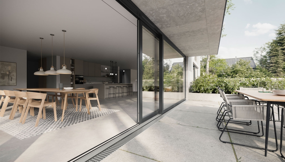 Sistema Artevo en configuraci�n corredera elevable