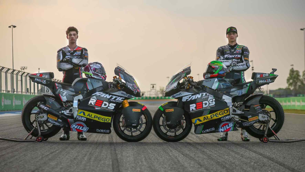 Barry Baltus y Tony Arbolino, pilotos del equipo Reds Fantic Racing Moto2 en la temporada 2026