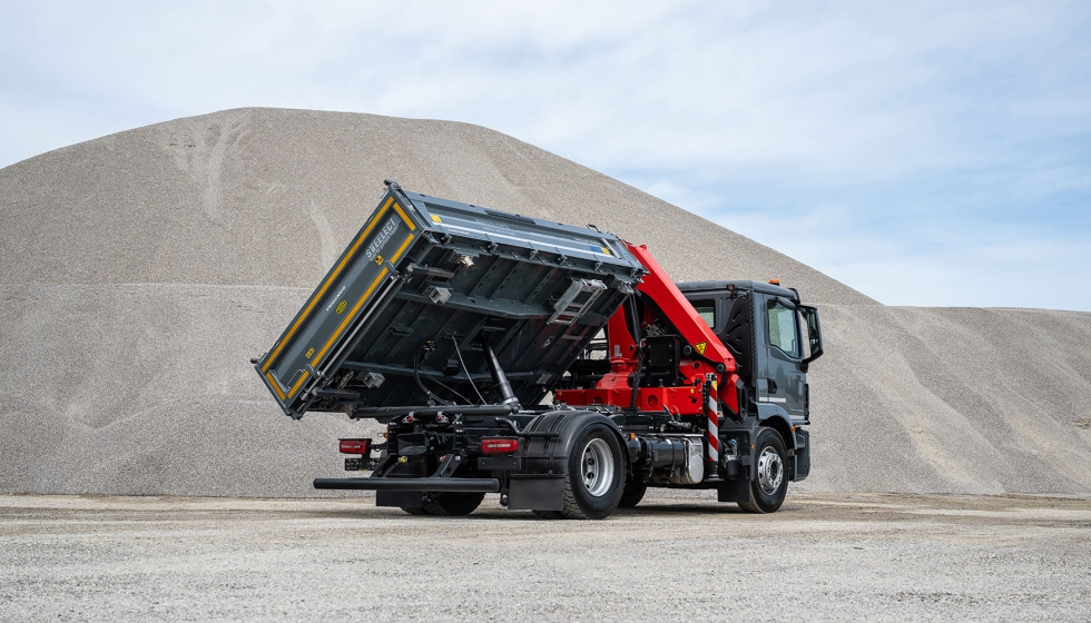 El volquete Trigenius cuenta con una gr�a integrada