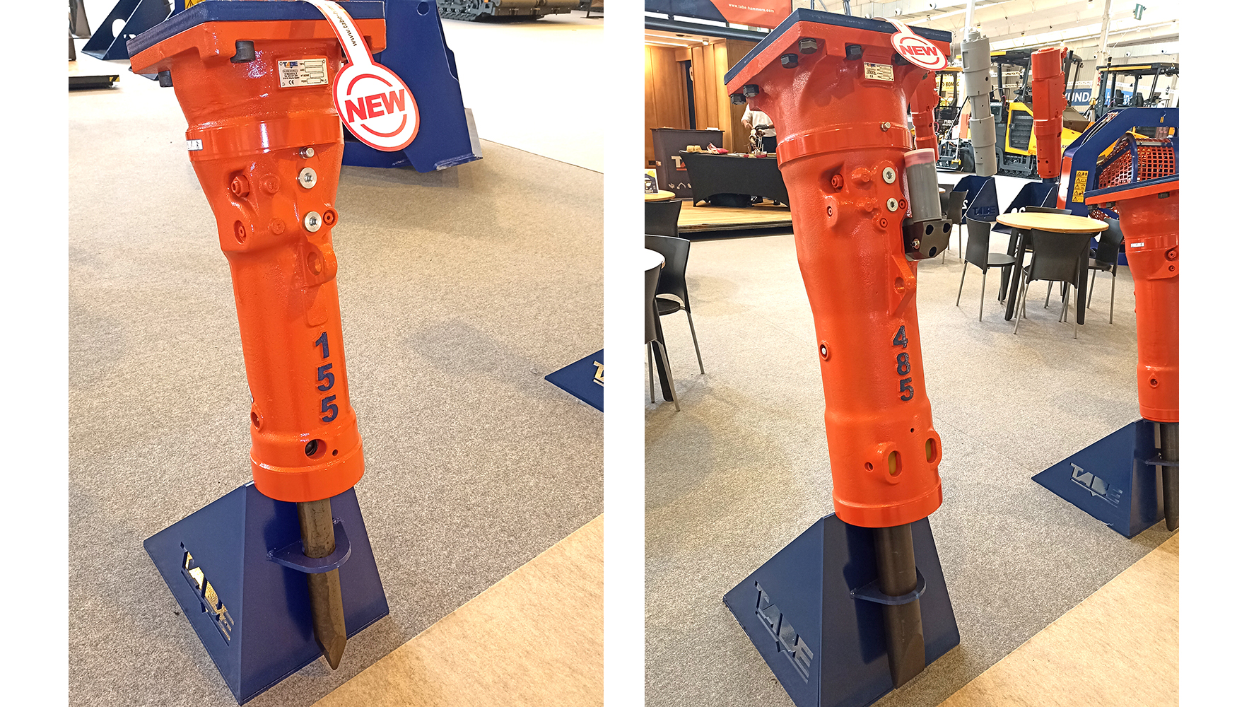Martillos TABE MT 155 y MT 485, las �ltimas incorporaciones a la gama compacta