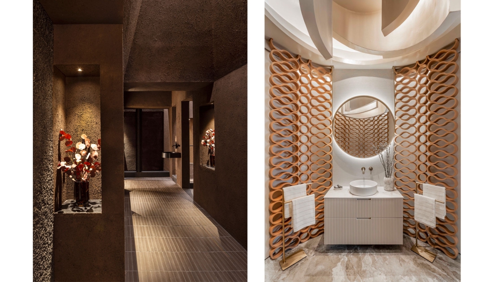 La materialidad cobra una creciente importancia en la experiencia del usuario. Espacios de Laufen y Strohm