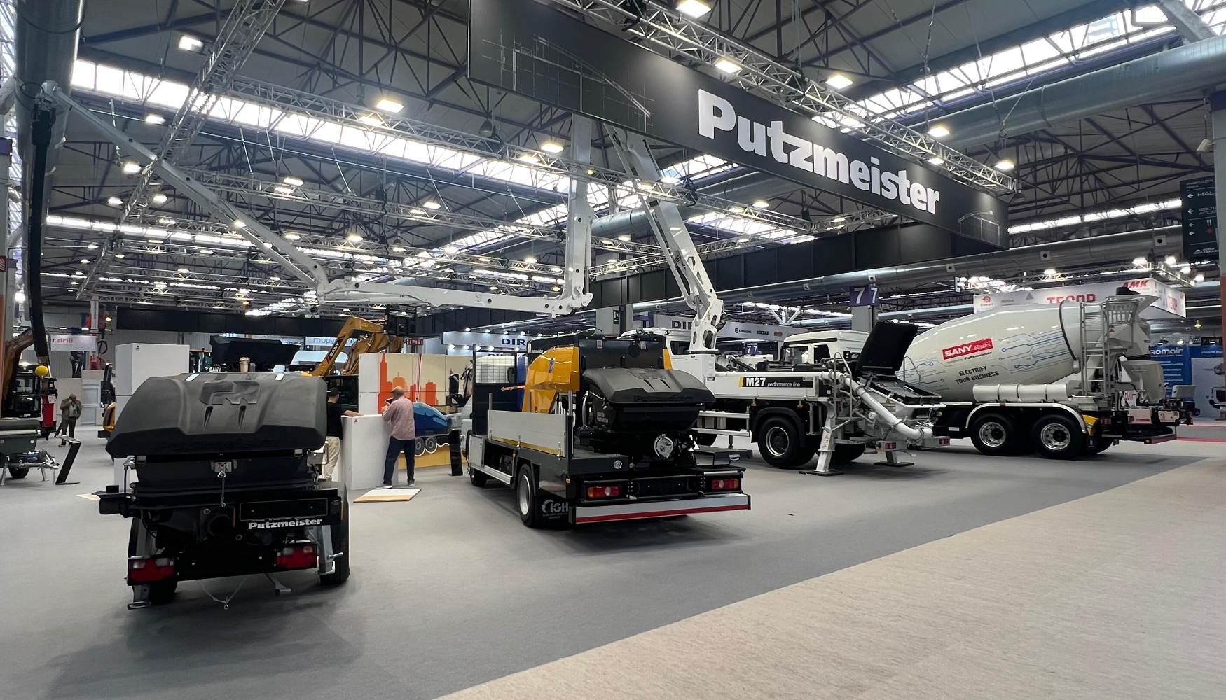 �rea de exposicion de Putzmeister en Smopyc 2026