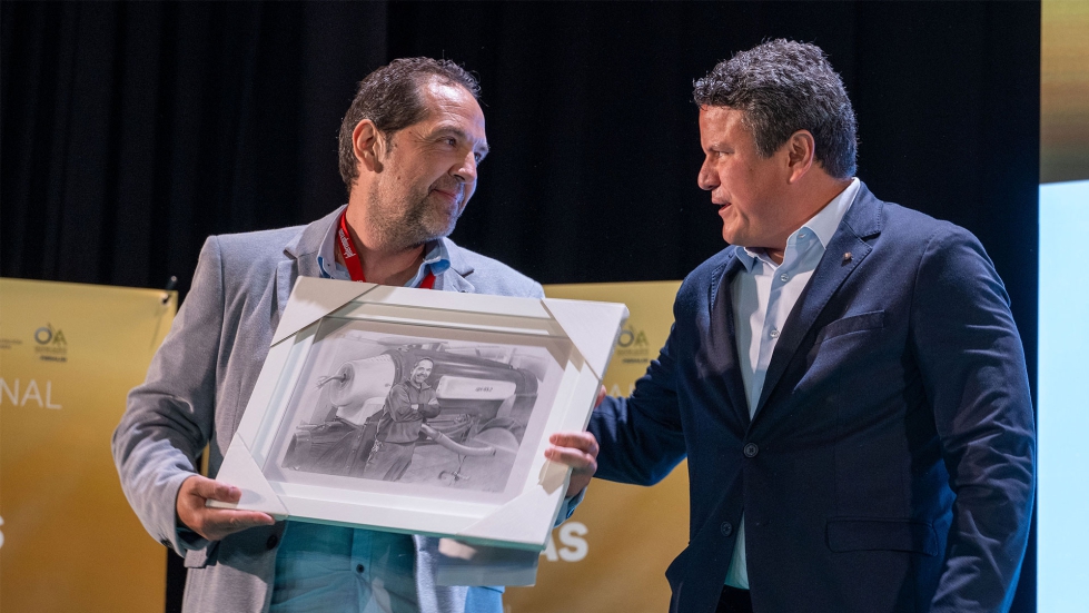 Jes�s Navas Mu�oz y Rodriguo Ja�n, director general de Pieralisi para Espa�a y Portugal