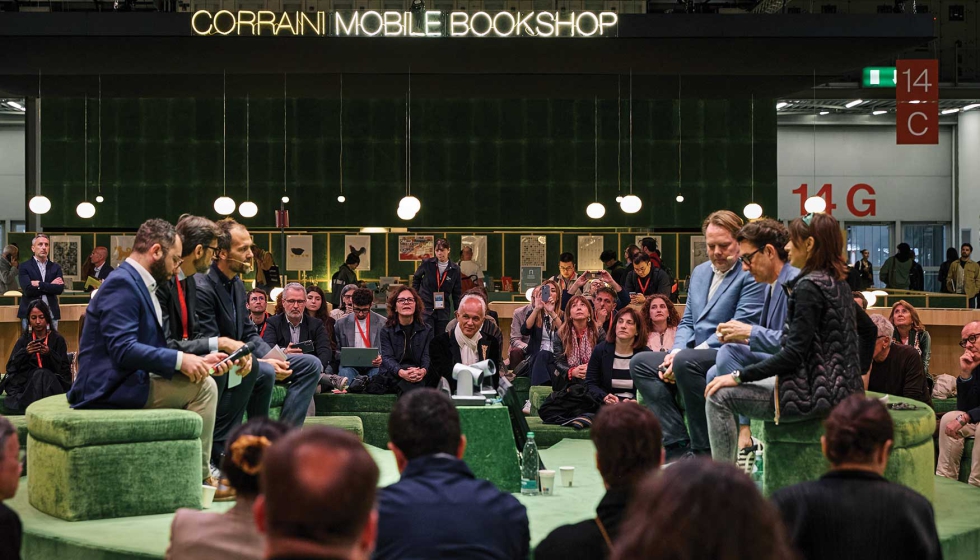 Imagen d ela mesa redonda sobre las oportunidades del sector contract en el marco de Salone del Mobile.Milano