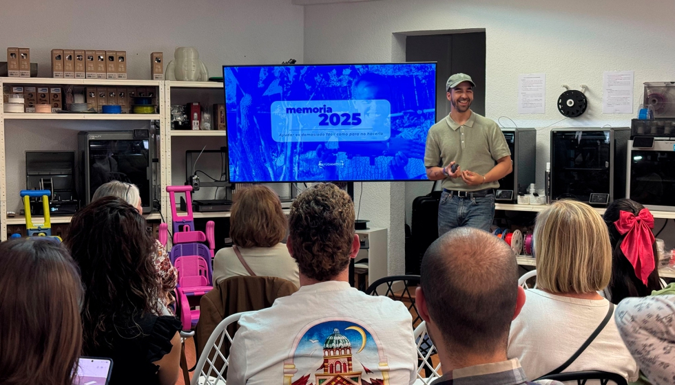 Guillermo Gauna-Vivas, fundador de A3D, durante la presentaci�n