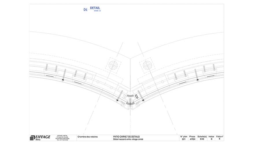 Detalle de fachada. Imagen: Eiffage M�tal