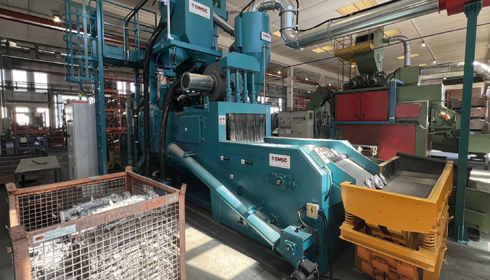 Granalladora CWB instalada en Italia para el sector de la fundici�n a presi�n de aluminio
