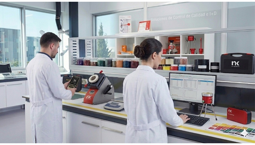 Laboratorio de control de calidad para pinturas y recubrimientos