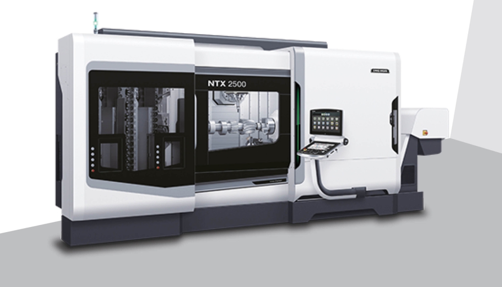 La NTX 2500 de 2.� generaci�n de DMG MORI permite el mecanizado completo por torneado y fresado del componente de titanio...