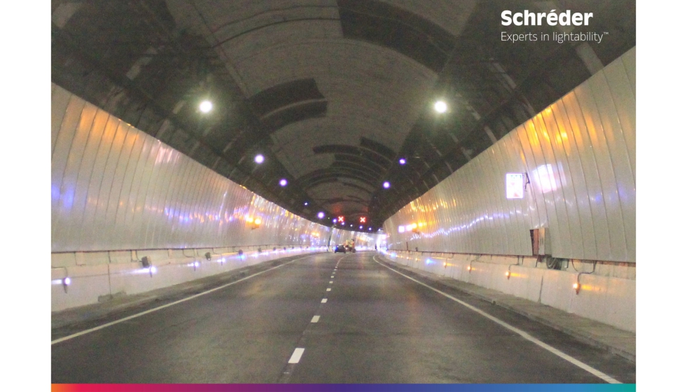Detalle de la actuaci�n en el T�nel de la Rovira de Barcelona con soluciones de Schr�der