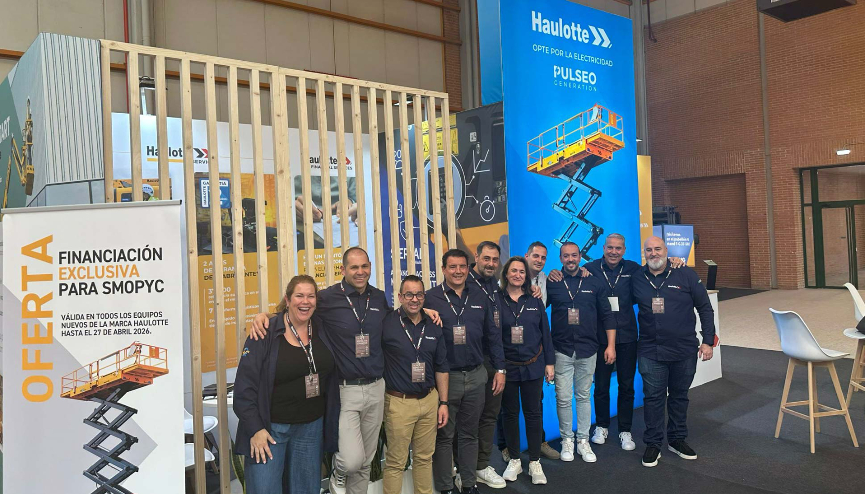 Equipo de Haulotte Ib�rica en Smopyc 2026
