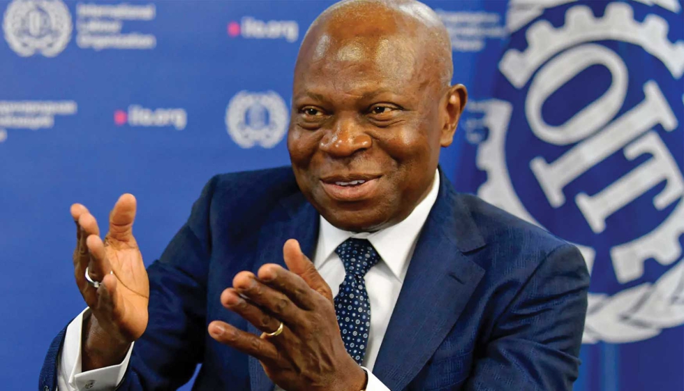 Gilbert F. Houngbo, director general de la Organizaci�n Internacional del Trabajo. Foto: Marcet Crozet