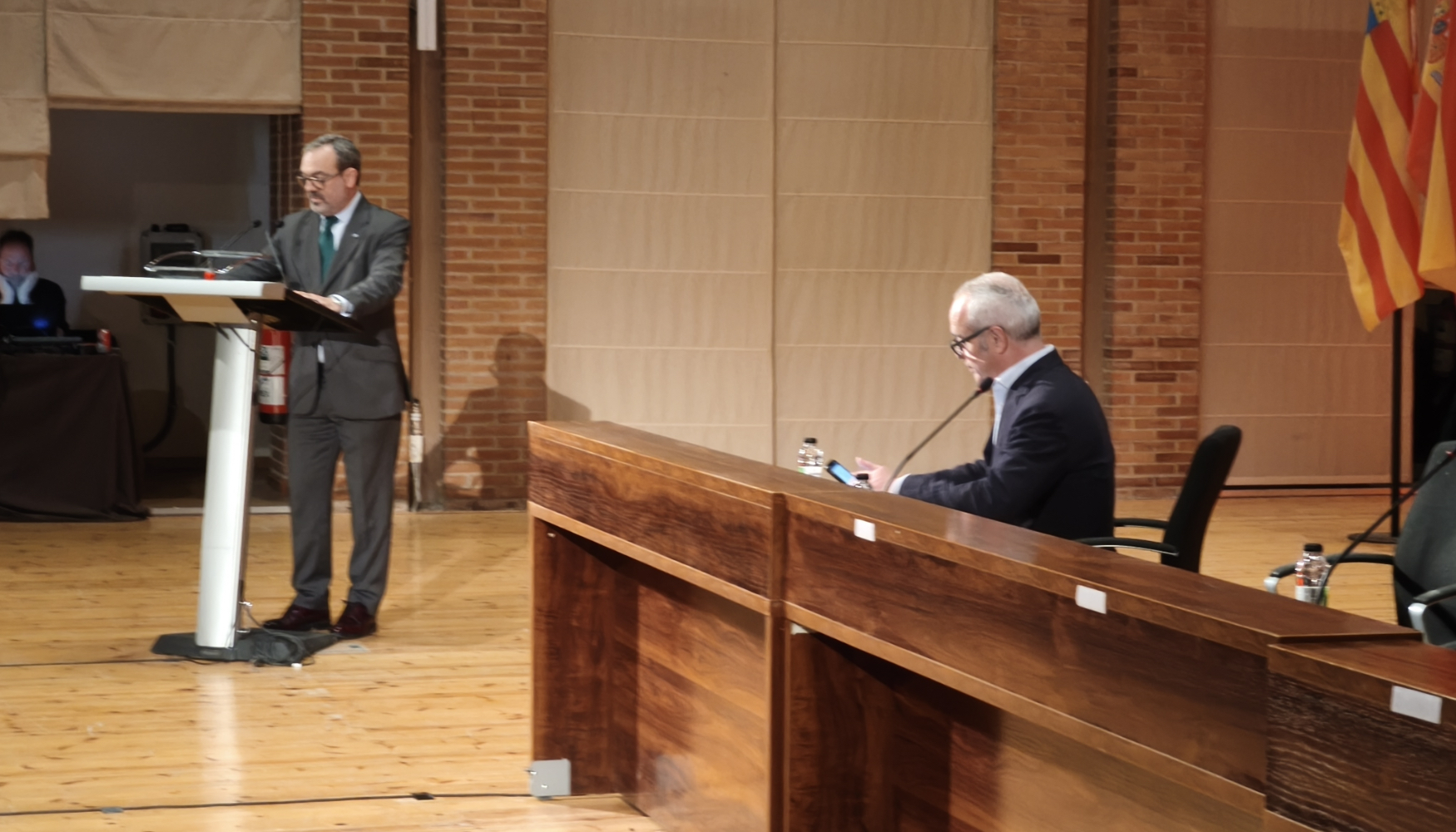 Inauguraci�n de la jornada por parte de Rogelio Cuair�n, director general de Feria de Zaragoza