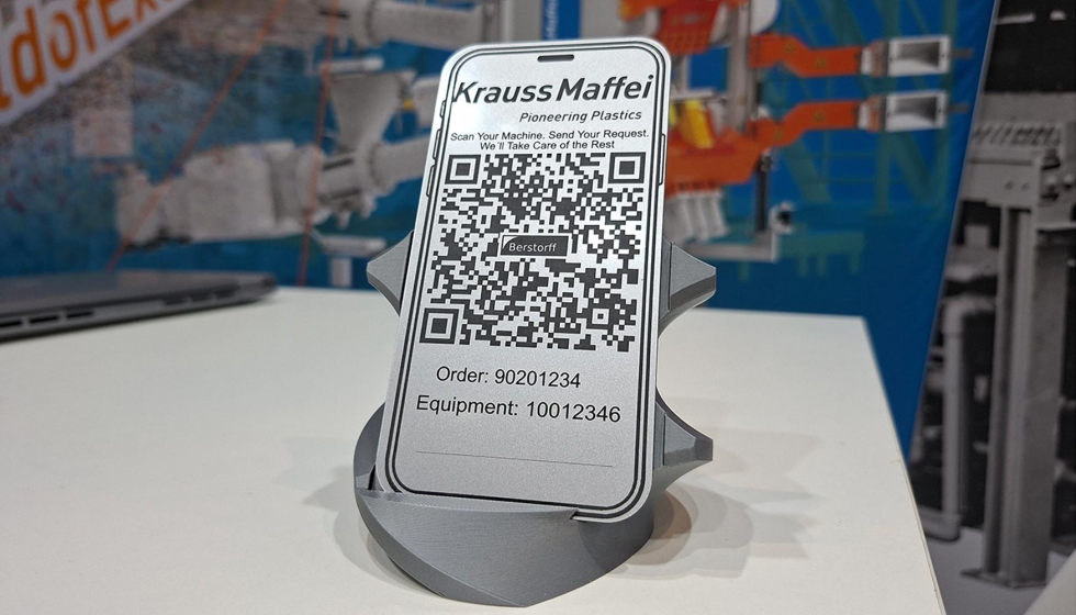 Un c�digo QR integrado en las m�quinas permite realizar solicitudes de servicio de forma directa y �gil