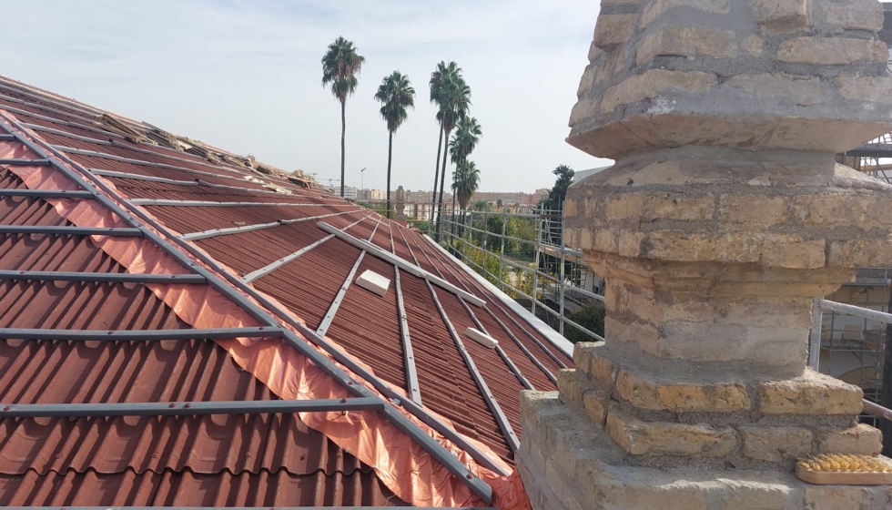 Detalle de la antigua Prisión Provincial de Ranilla en Sevilla