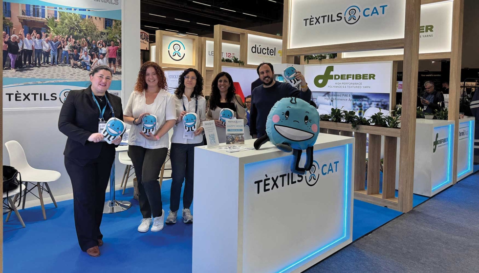 El equipo de T�xtils.CAT en Techtextil 2026 con TEXY