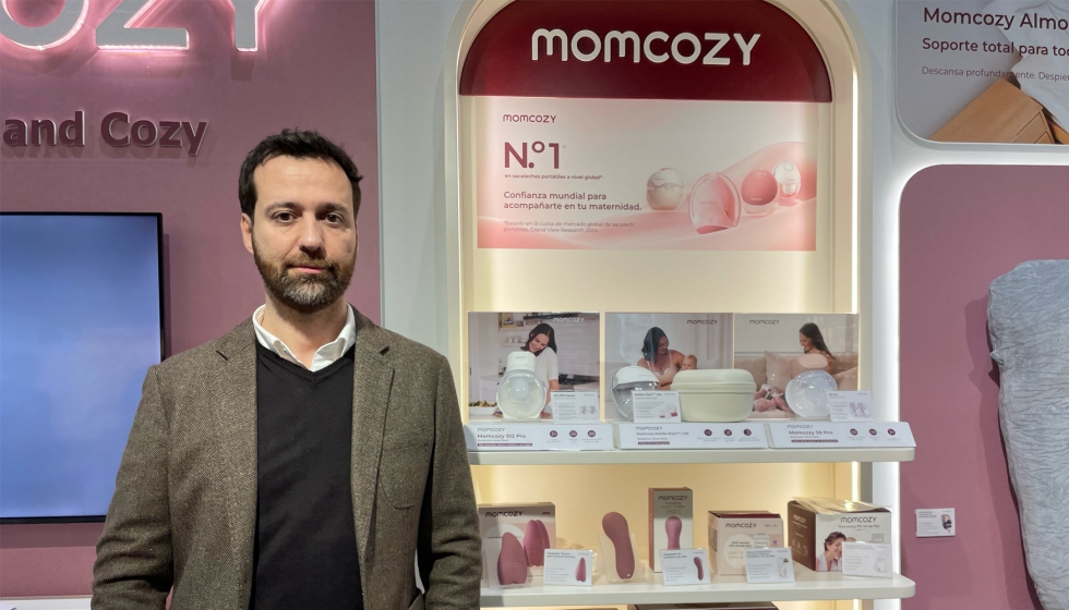 Santiago Mu�oz, country manager de Espa�a y Portugal de Momcozy, en la �ltima edici�n de Babykids Spain + FIMI, celebrada en Valencia...