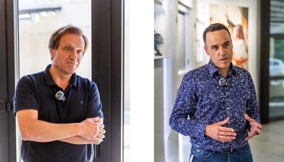 �ngel Benigno Gonz�lez, profesor del Departamento de Construcciones Arquitect�nicas de la Universidad de Alicante y Carlos P�rez Carrami�ana...