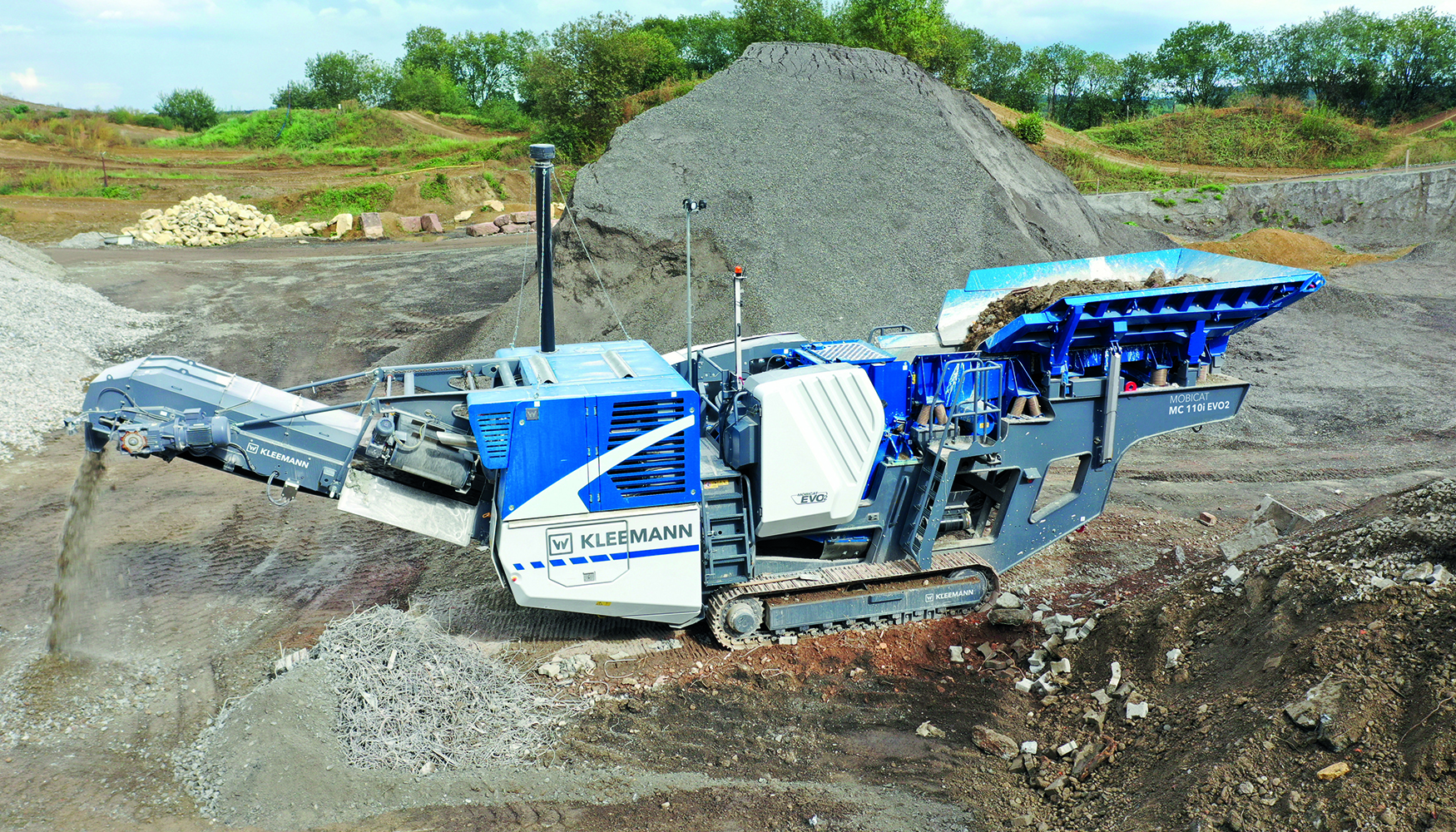 La Mobicat MC 110 EVO2 de Kleemann es id�nea para tareas de trituraci�n primaria, as� como para numerosas aplicaciones de reciclaje...