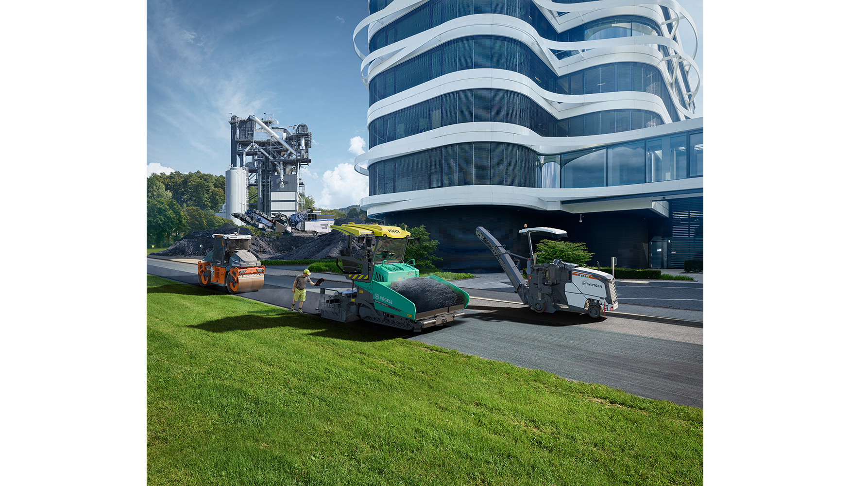 Wirtgen Group dispone de un sistema de producci�n para obras sin emisiones locales