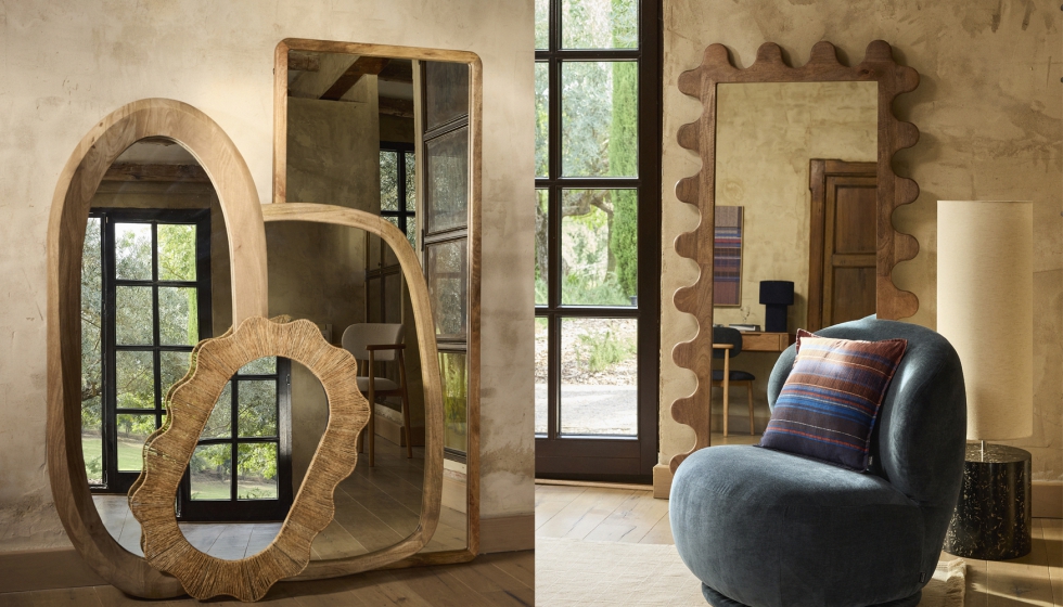 Espejo Ziggy y sill�n giratorio Charlie