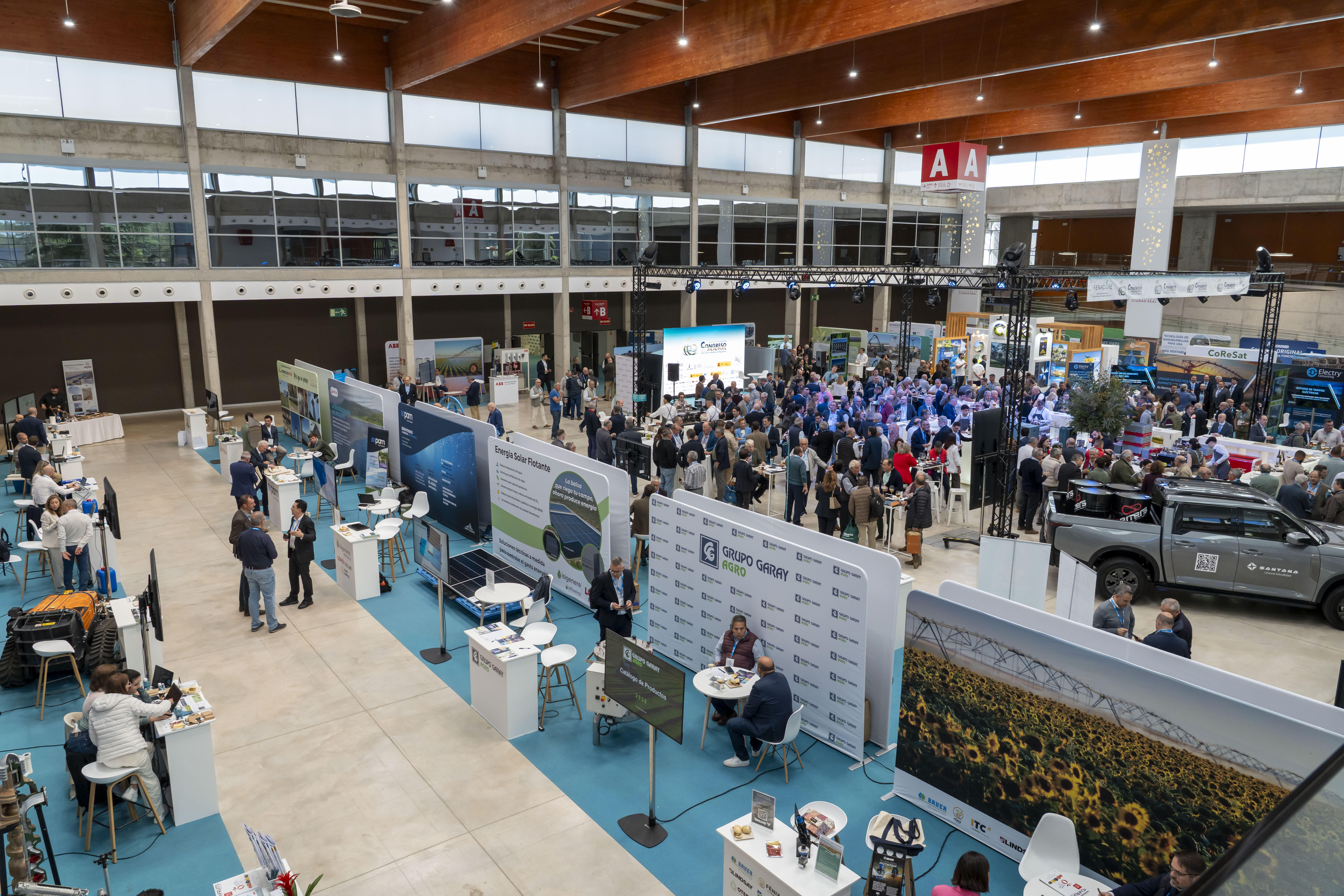 Imagen a�rea del 16 Congreso Nacional de Comunidades de Regantes, celebrado en Ciudad Real