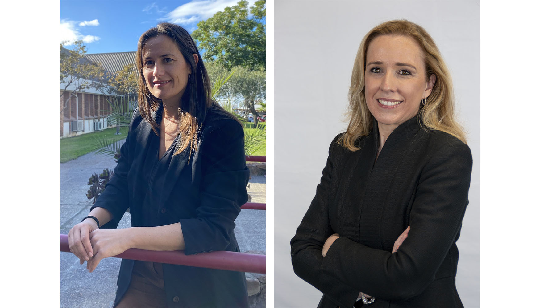 Patricia Ferrer, directora financiera de Atalaya Riotinto (izquierda) y Paz Curto, directora financiera de Sandfire Matsa (derecha)...