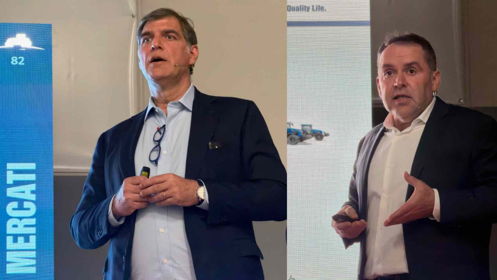 Simeone Morra, Corporate Business Director de Argo Tractors, y Andr�s Moradas, Director de Argo Tractors Ib�rica