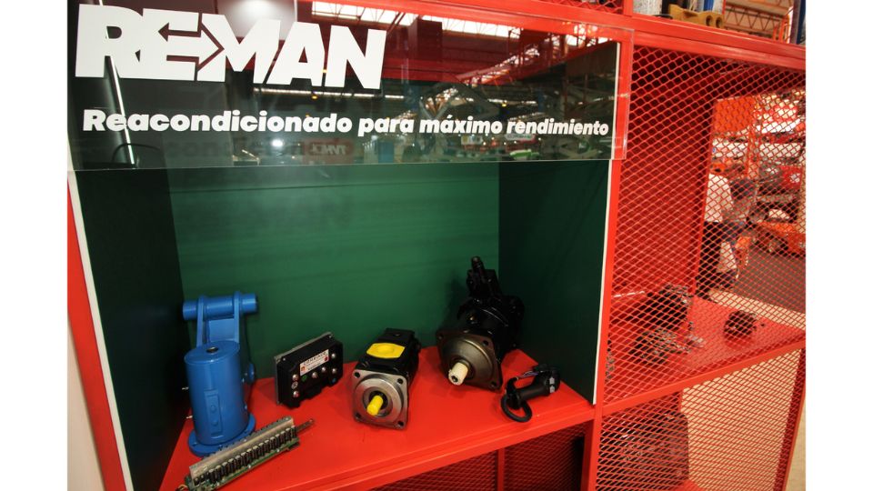 Os componentes remanufaturados suscitaram grande interesse entre os visitantes da feira
