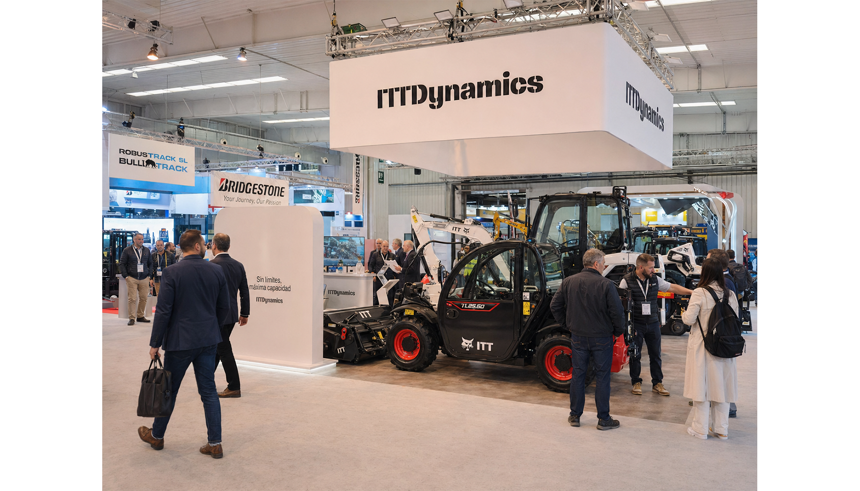Maquinaria Bobcat en el stand de ITT Dynamics en Smopyc 2026