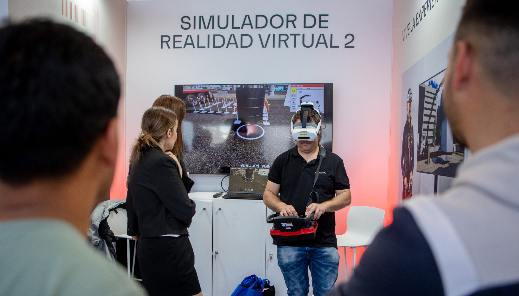 El stand cont� con la �ltima versi�n del simulador de realidad virtual de Palfinger