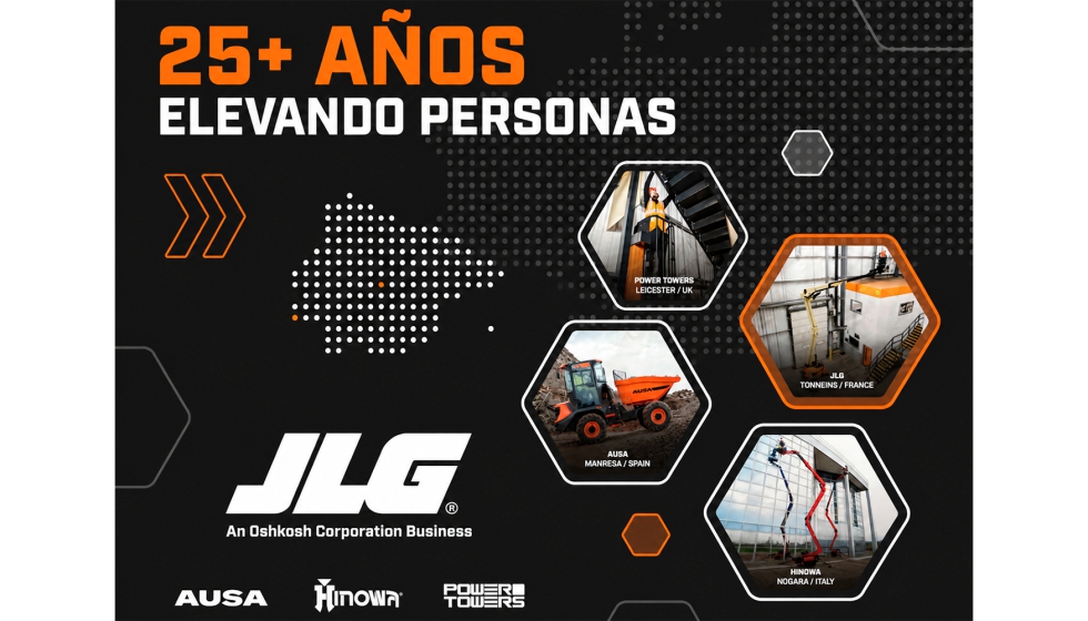 JLG Ib�rica aprovech� la celebraci�n de su vigesimoquinto aniversario para agradecer la confianza del mercado...
